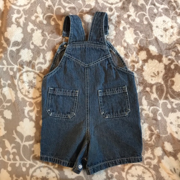 Denim overall shorts - Picture 2 of 4